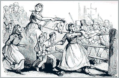 Daughters of Rebecca attacking a Toll Gate