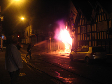Talbot fire on Ledbury Portal