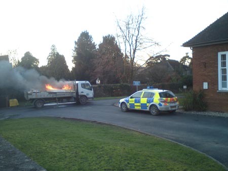 Lorry Fire on Ledbury Portal