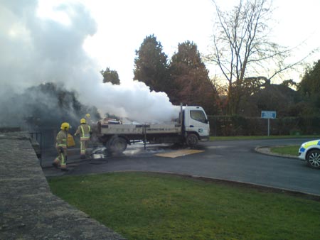 Lorry Fire on Ledbury Portal